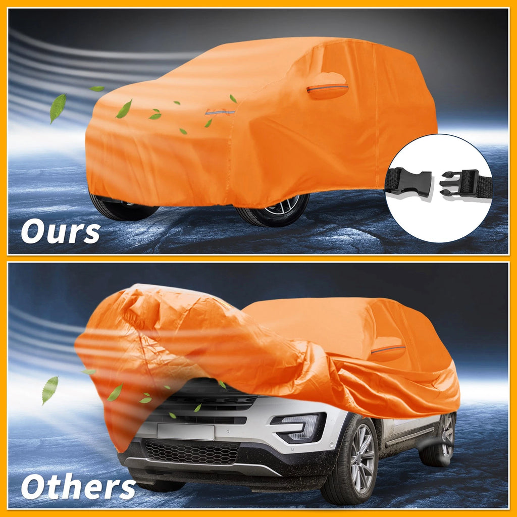 Waterproof Car Cover for Ford Explorer (210D-PU, Orange)