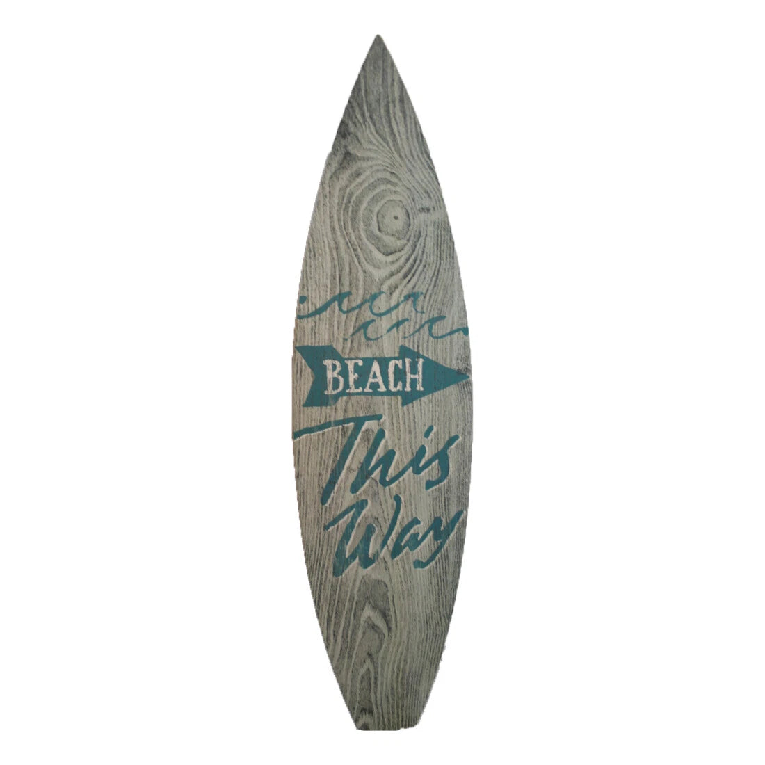 Decorative Wood Surfboard Plaque 36" x 8" Home Decor