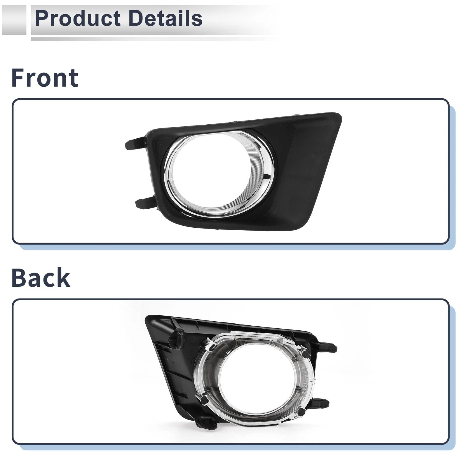 1 Pc Fog Light Grill for Toyota Tacoma (2012–2015) No. 8148104030