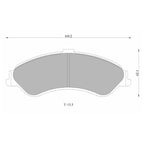 Front Disc Brake Pad Set for Falcon AU Series 2 & 3 Fairmont Fairlane LTD