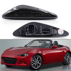 2X Smoke Dynamic LED Side Indicator Light for Mazda MX-5, Fiat 124