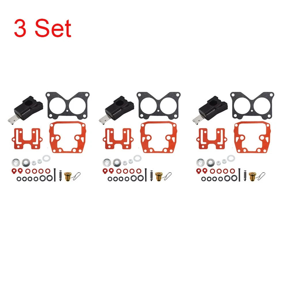 Set of 3 Carburetor Gasket Kit for Johnson Evinrude (0439076, 439076, 435443)