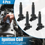 Set of 4 Ignition Coils for Toyota Celica GT 1.8L L4 (2000–2005) C1249 UF247 UF315