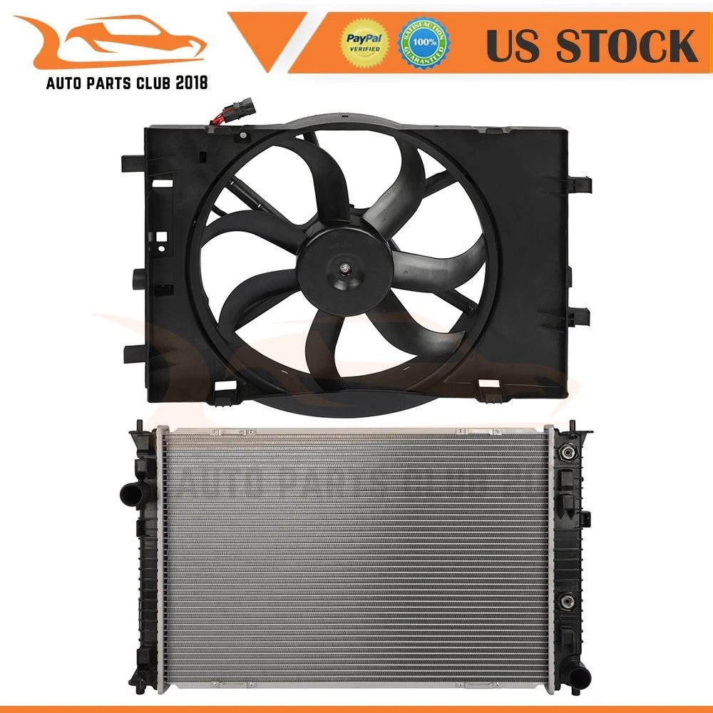 Radiator and Cooling Fan Assembly for Mercury Milan (2006–2009)