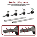 2 Steering Tie Rods for Polaris Predator 500 (2003–2006)