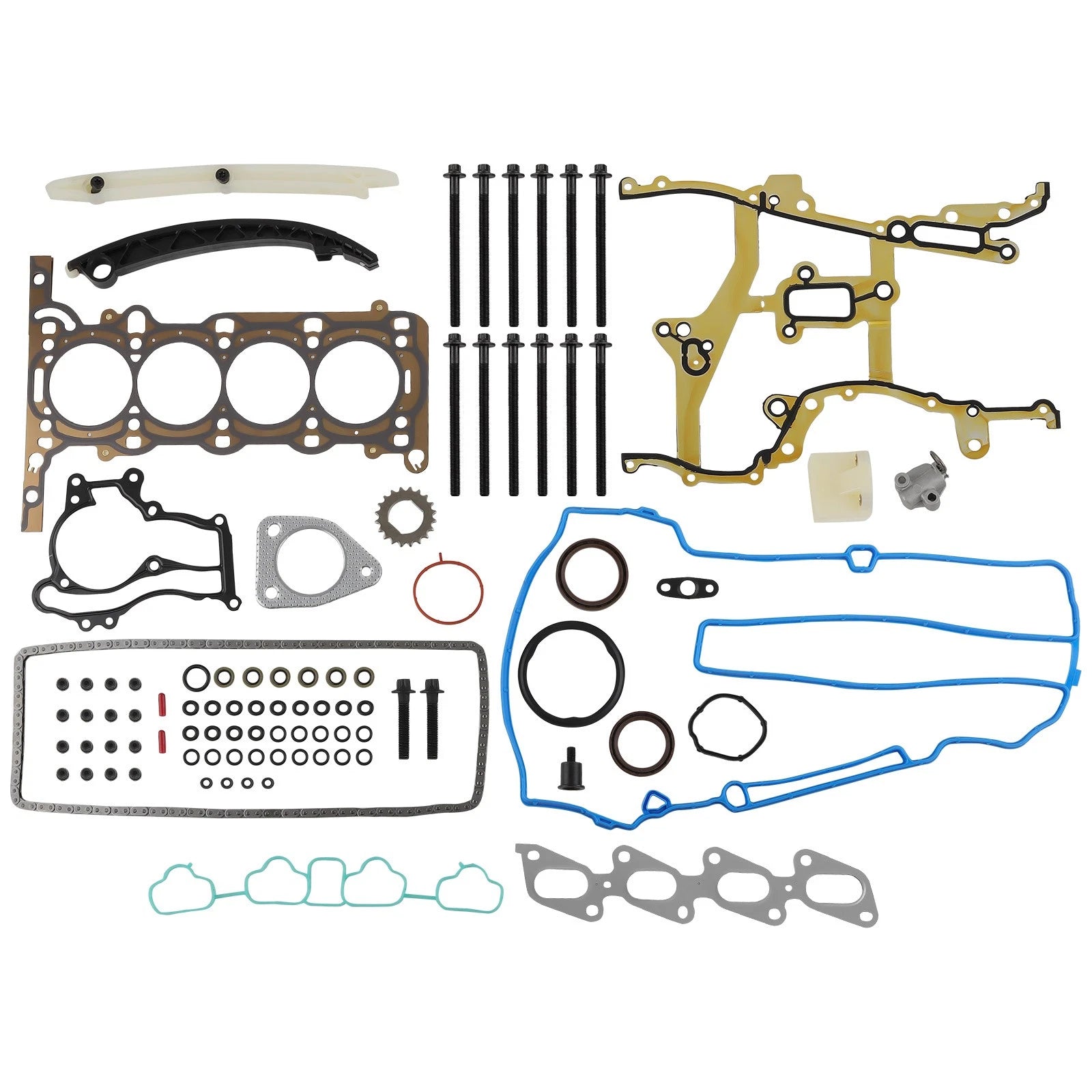 Head Gasket Bolts Set with Timing Chain Kit for Chevrolet Cruze Buick Encore (2011–2019)