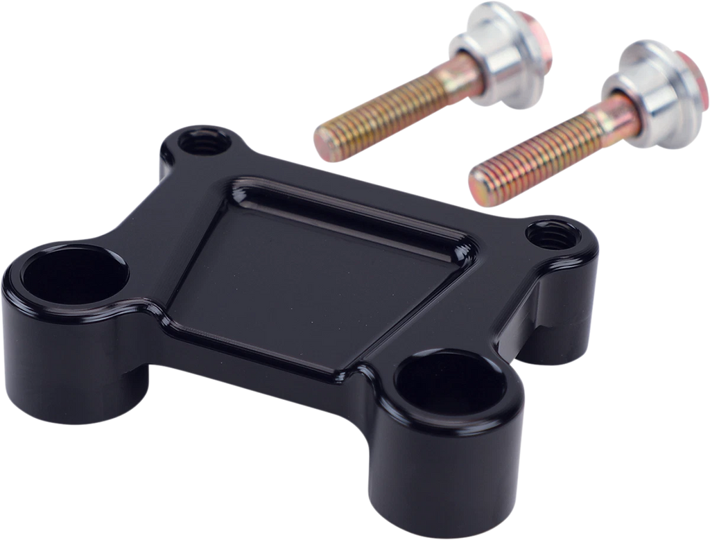 T-Bar Handlebar Adapter for Harley FLH (LA-7415-15B) - Black