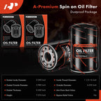 2X Engine Oil Filter for Ford F-250, F-350 (1994–1997)
