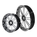 21'' Front & 18'' Rear Wheel Rim Dual Hub & Pulley for Harley Touring (2009–2023)