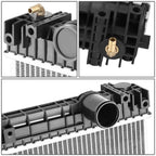 2-Row Aluminum Core Radiator for Freightliner Business Class M2 (2008–2012)