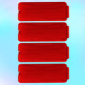 Set of 2 Red Reflector Panels for Ford F250 F350 Super Duty (1999–2007)