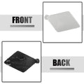 Tow Hook Cover Front Bumper for BMW 5 Series F10 Sedan Silver Tone