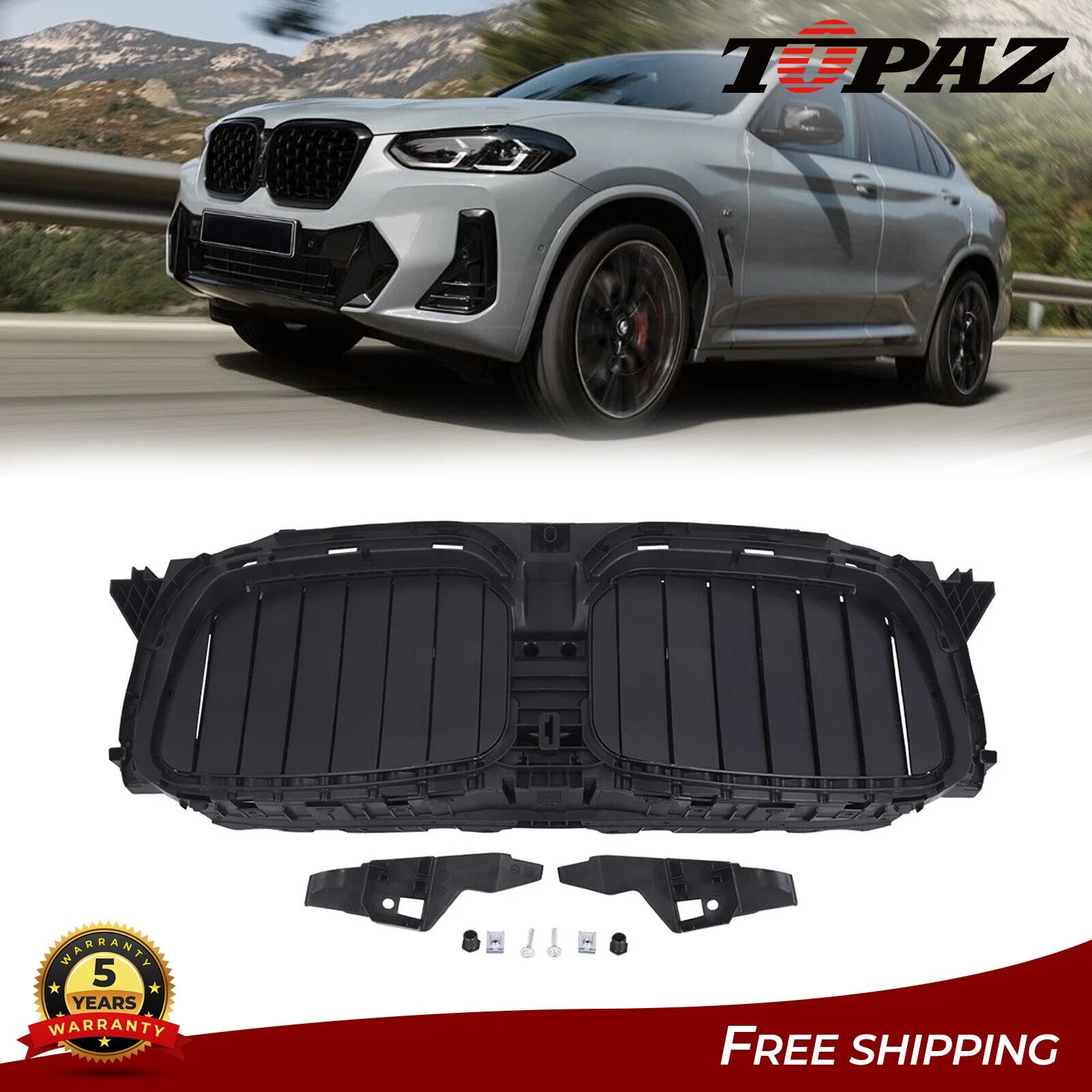 Active Grille Air Shutter with Motor for BMW X4 xDrive30i (2022–2024)