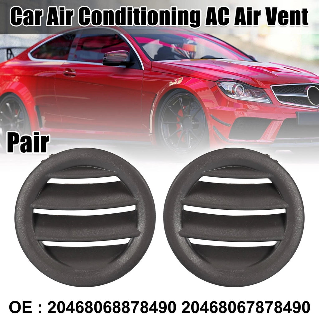 1 Pair AC Air Vents for Mercedes-Benz C280 C200 C250 (Brown)