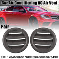 1 Pair AC Air Vents for Mercedes-Benz C280 C200 C250 (Brown)