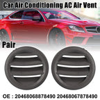 1 Pair AC Air Vents for Mercedes-Benz C280 C200 C250 (Brown)