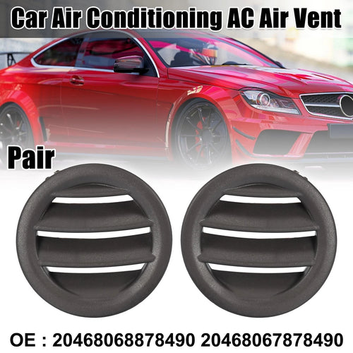 1 Pair AC Air Vents for Mercedes-Benz C280 C200 C250 (Brown)