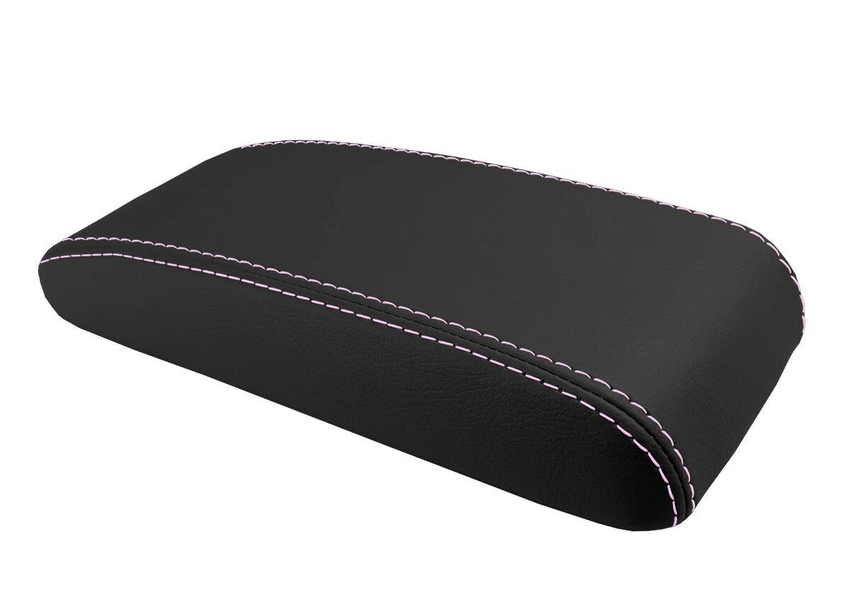 Console Lid Pull Over Cover Leather for Toyota 4Runner (1996–2002) Pink Stitch