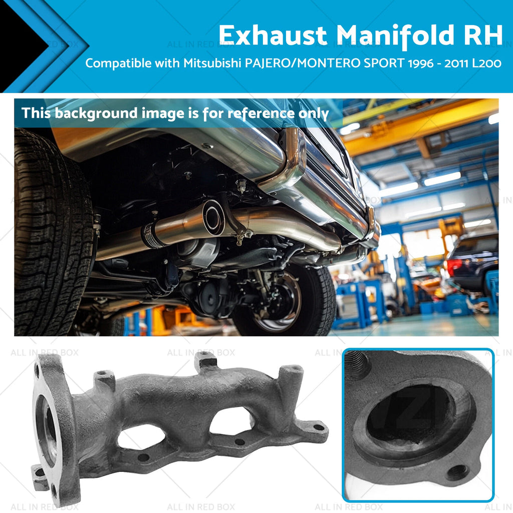 Exhaust Manifold RH for Mitsubishi L200 Pajero/Montero Sport (1996–2011)