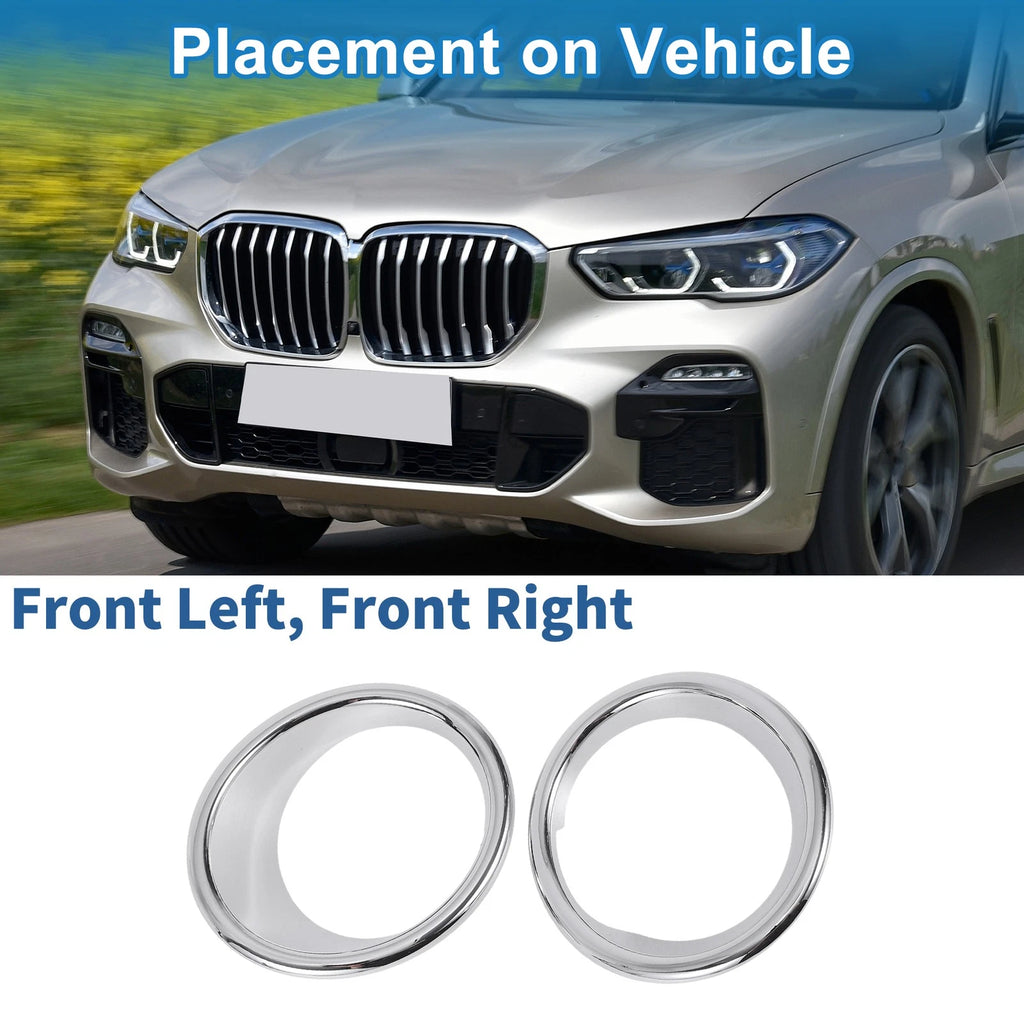 2X Headlight Trim Bezel for BMW X5 (2014–2018)