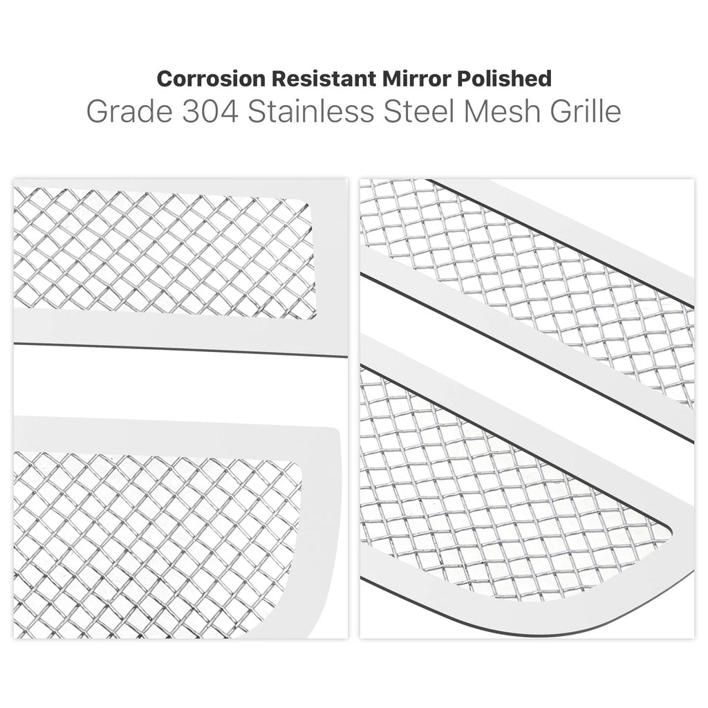 Stainless Chrome Mesh Grille Insert for Chevy Express Van (2003-2020)