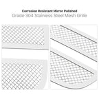 Stainless Chrome Mesh Grille Insert for Chevy Express Van (2003-2020)