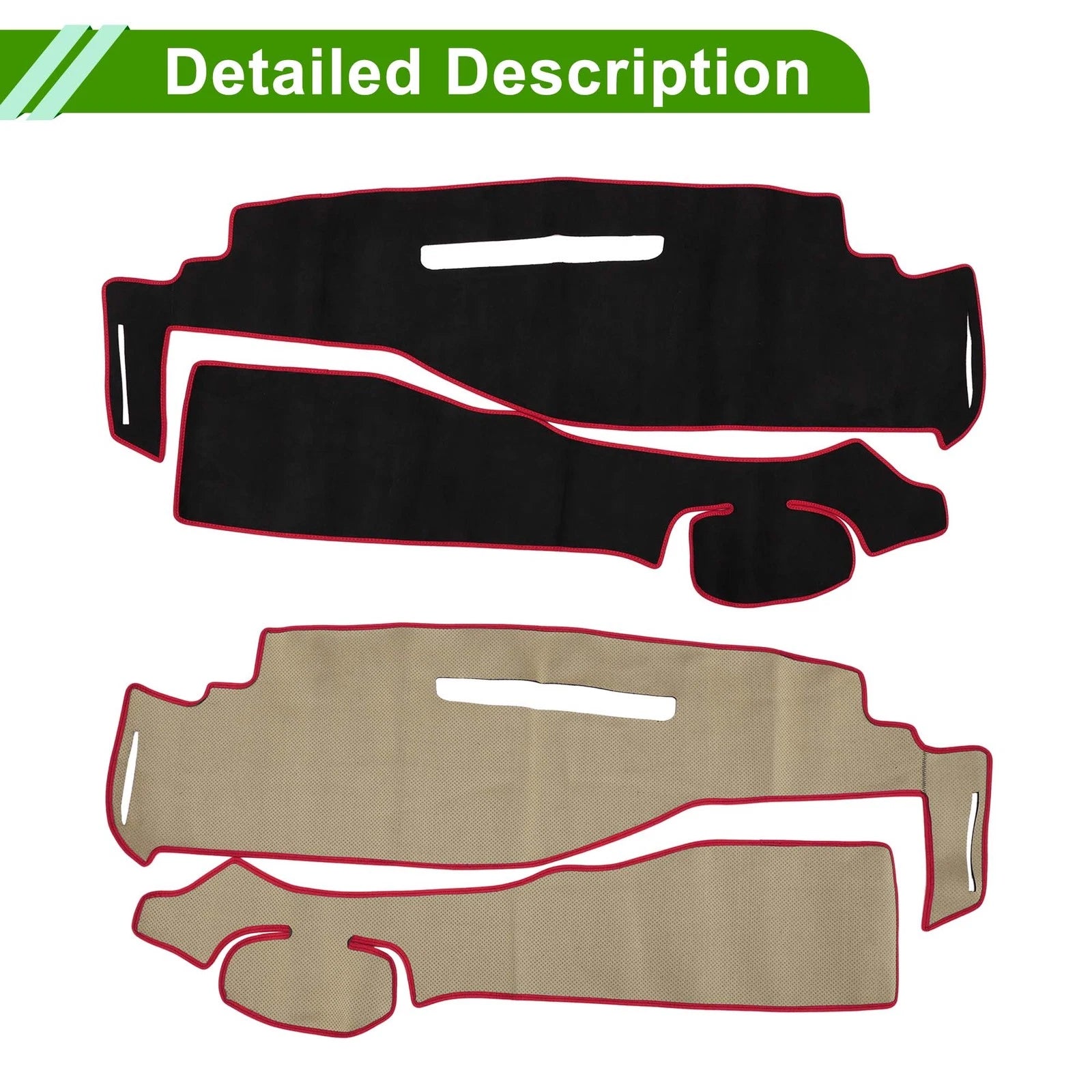 Dashboard Dash Cover Mat for Nissan Serena C27 (2016–2022) Black Red