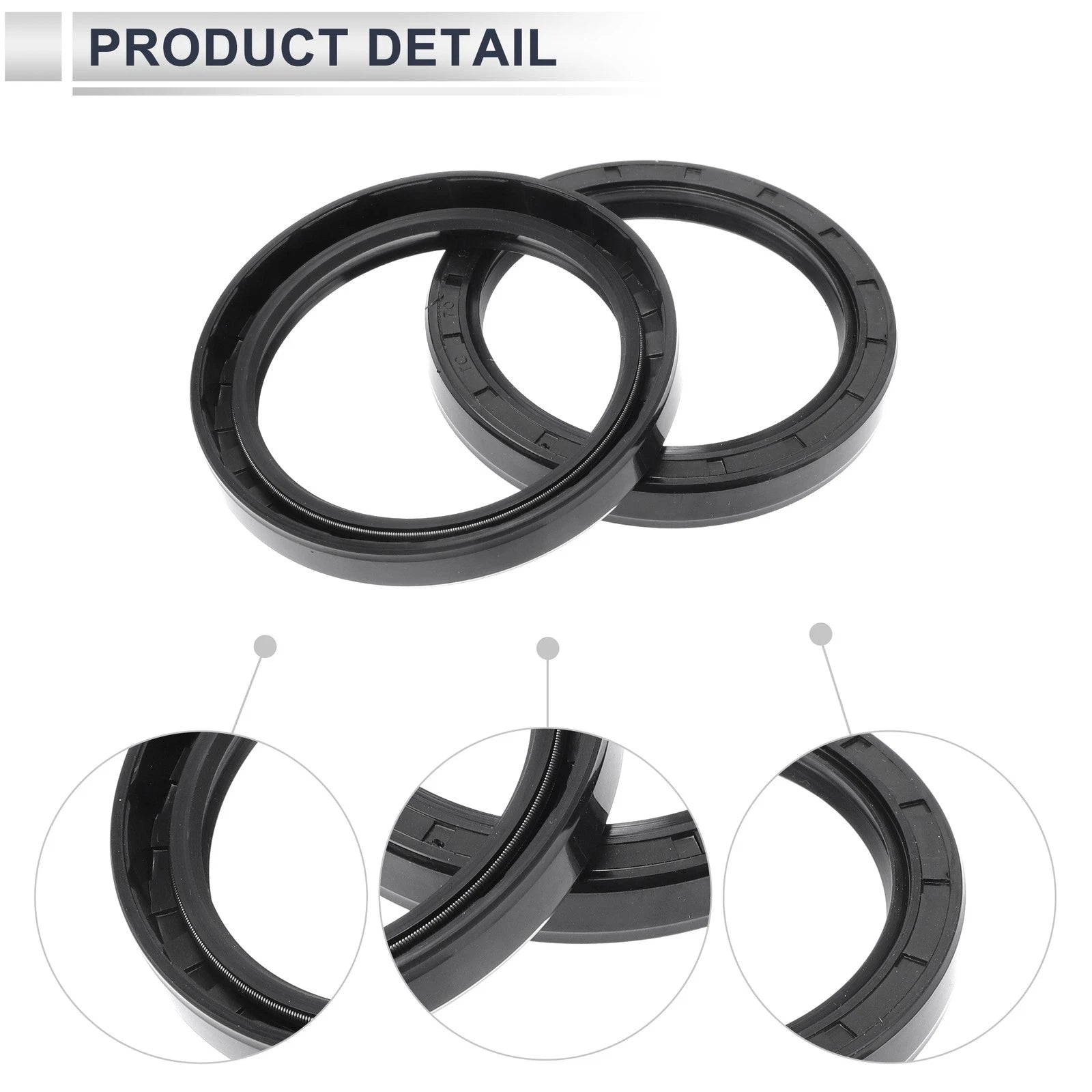 Set of 5 Oil Seal Rotary Shaft Seal Nitrile Rubber 70x90x12mm