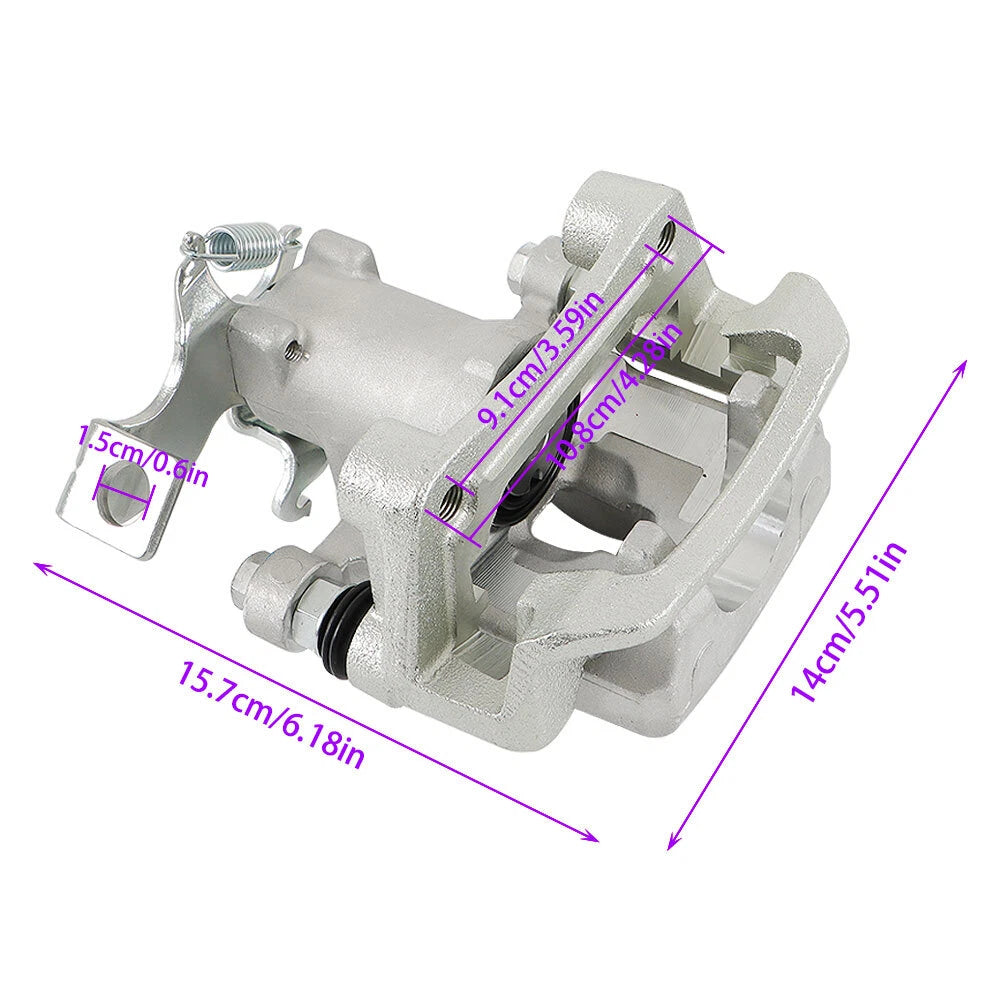 2X Rear Brake Calipers with Bracket for Kia Soul (2014–2018)