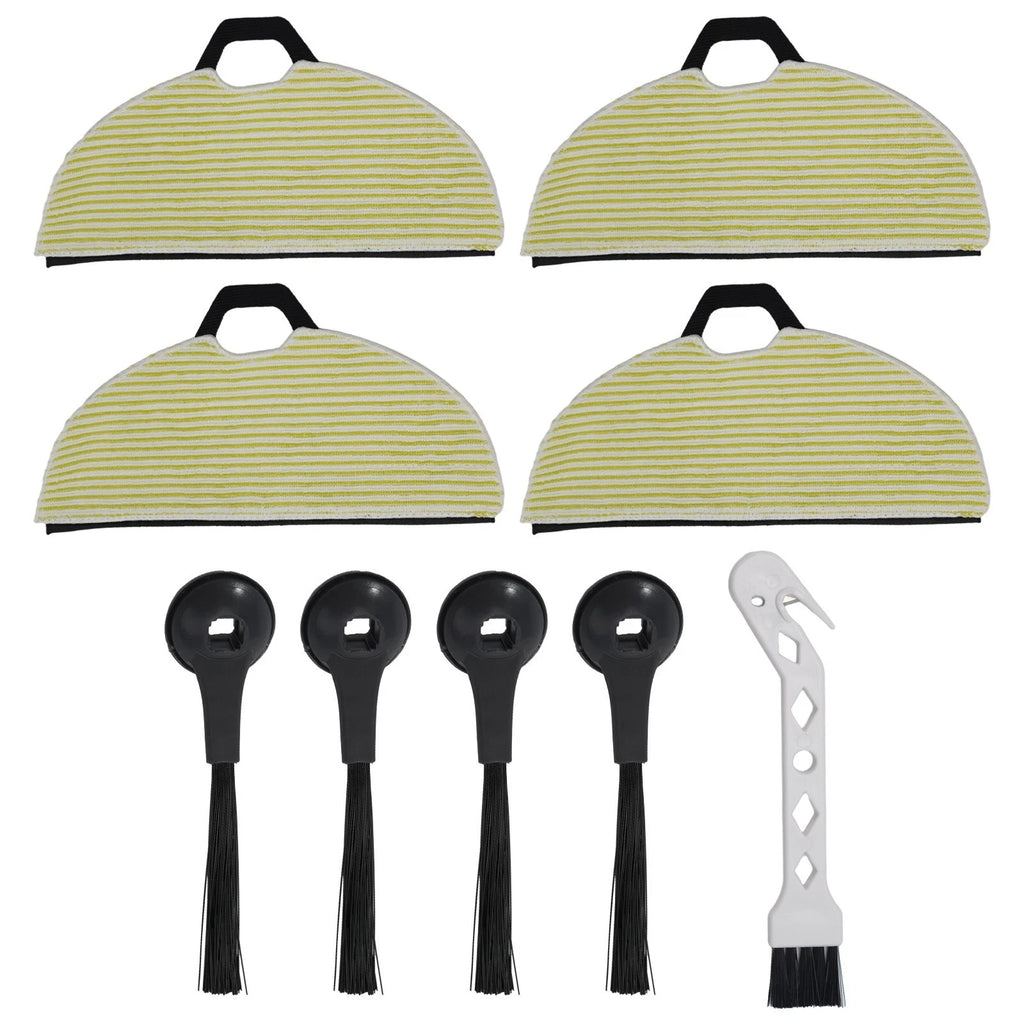 Mop Pads Side Brush Replacement Kit for Shark RV2620WD RV2610WFUS RV2410WD