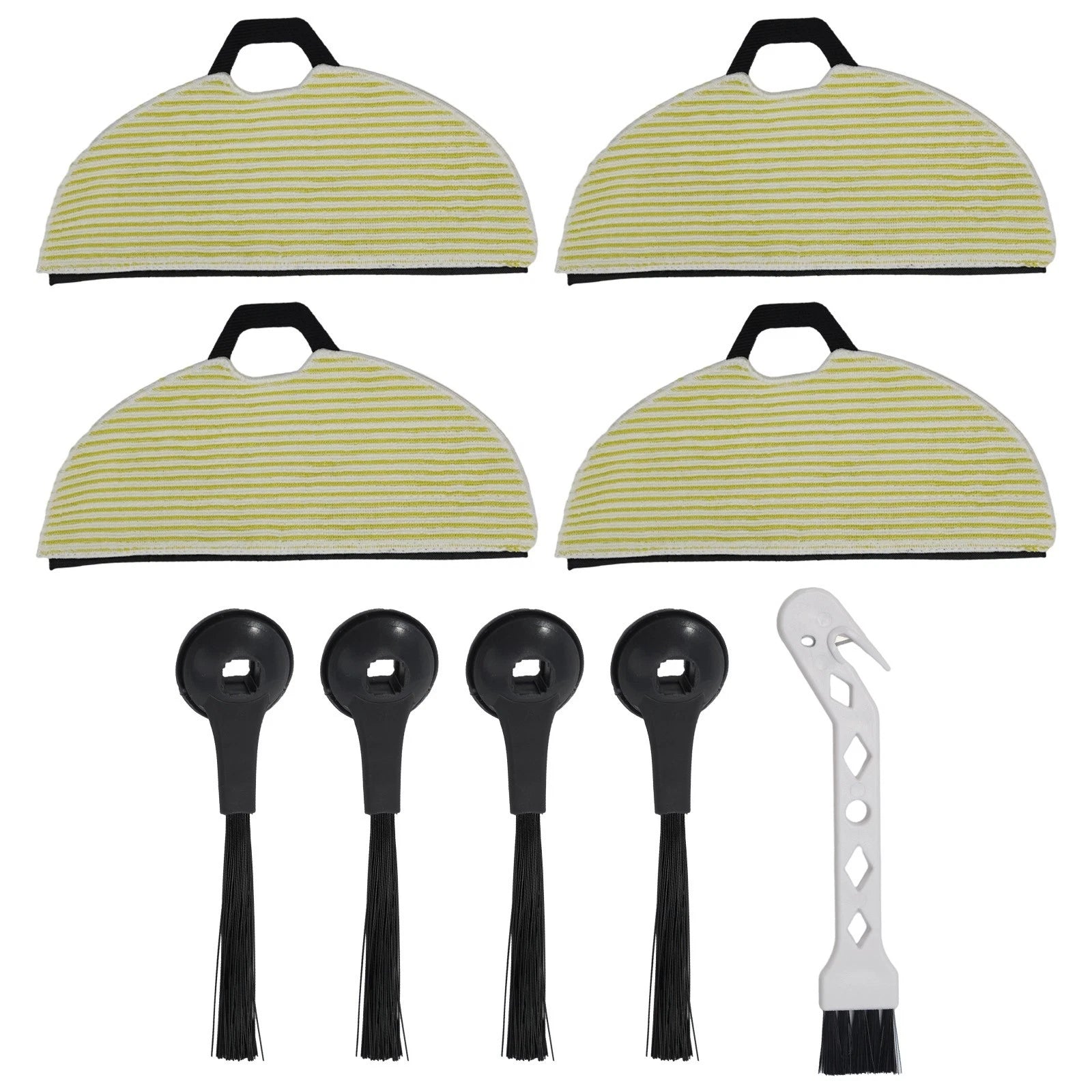 Mop Pads Side Brush Replacement Kit for Shark RV2620WD RV2610WFUS RV2410WD