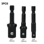 3-Piece Nut Driver Socket Set for Electric Screwdriver Tools