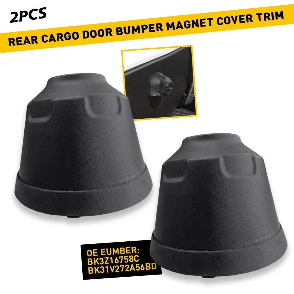 2pc Rear Cargo Bumper Door Magnet Cover Trim for Ford Transit (2015–2019)
