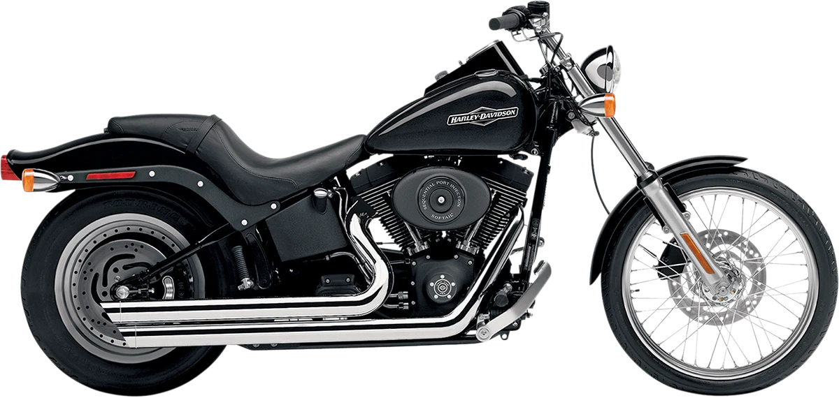 Cobra Speedster Slashdown Chrome Exhaust for Harley Softail (1986–2006)