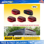 5X Red Cab Roof Marker Lights for Dodge RAM ProMaster 1500 2500 3500 (2014–2023)