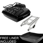 Chopped Trunk Backrest Pad & Mount Rack for Harley Touring (2014–2025)