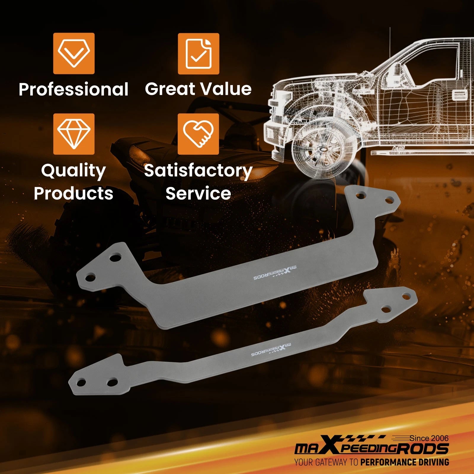 2" Lift Kit for Kawasaki Brute Force 650i 750i (2005–2023)