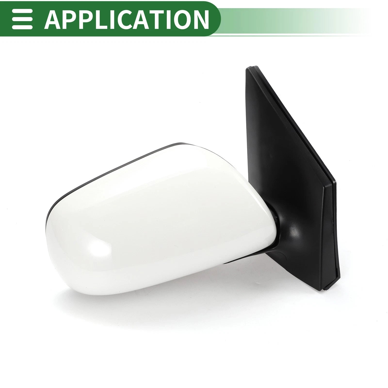 Right Side Door Mirror for Toyota Corolla (2009–2013) Manual Folding White