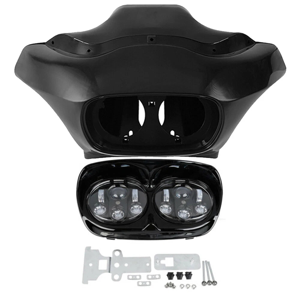 Inner Outer Fairing & LED Dual Headlight for Harley Road Glide FLTR (1998–2013)