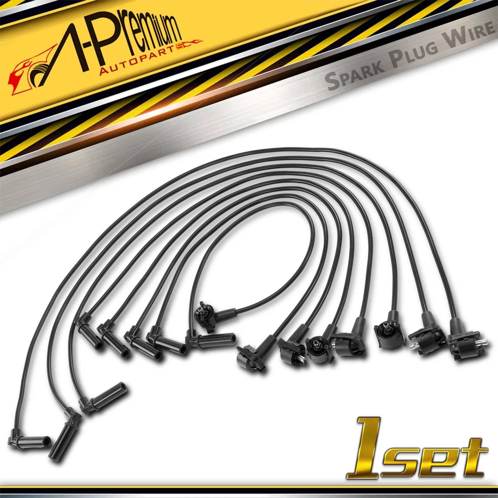 8x Spark Plug Wire Set for Ford Explorer Mercury Mountaineer (1998–2000)