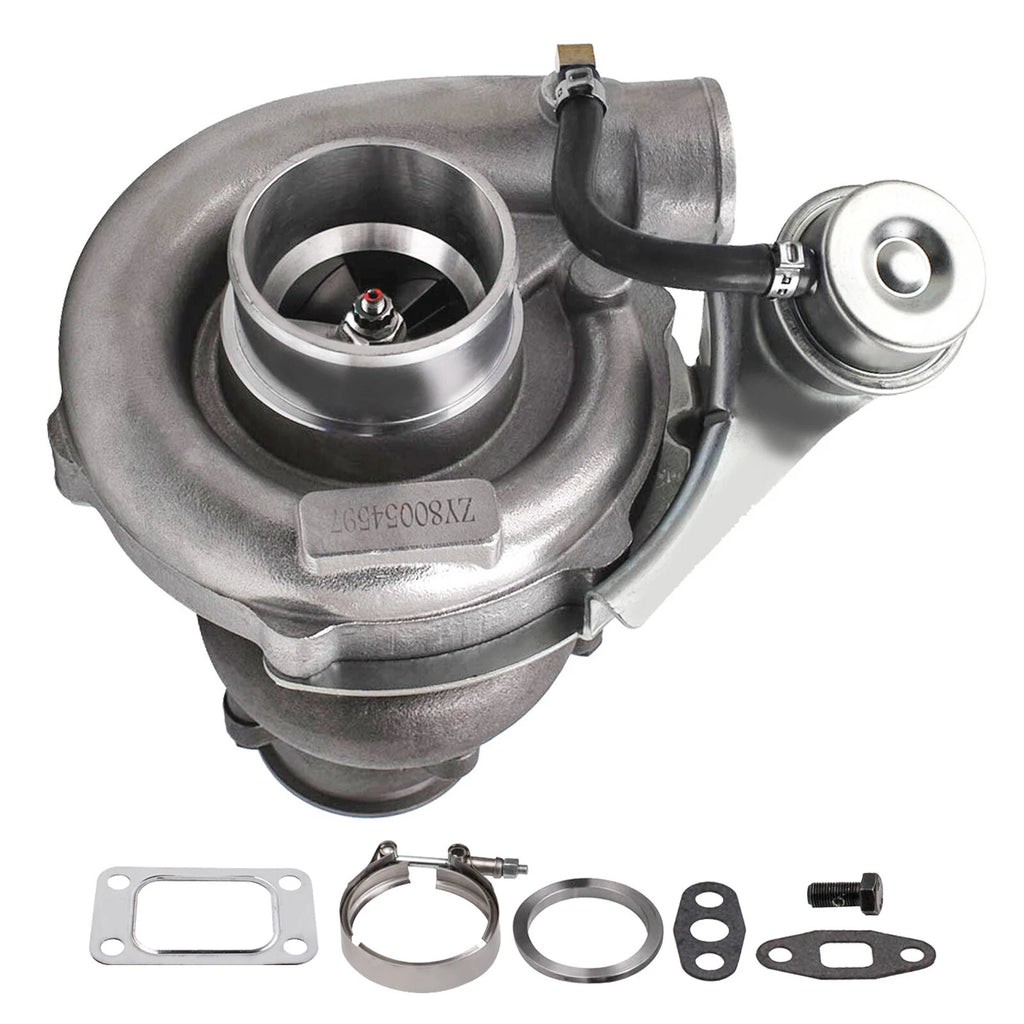 T04e Turbocharger Internal Wastegate .63 A/R Oil Return Feed Line Kit for