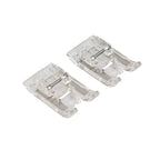 2 Pcs Satin Stitch Snap-On Presser Foot for Juki Singer Janome