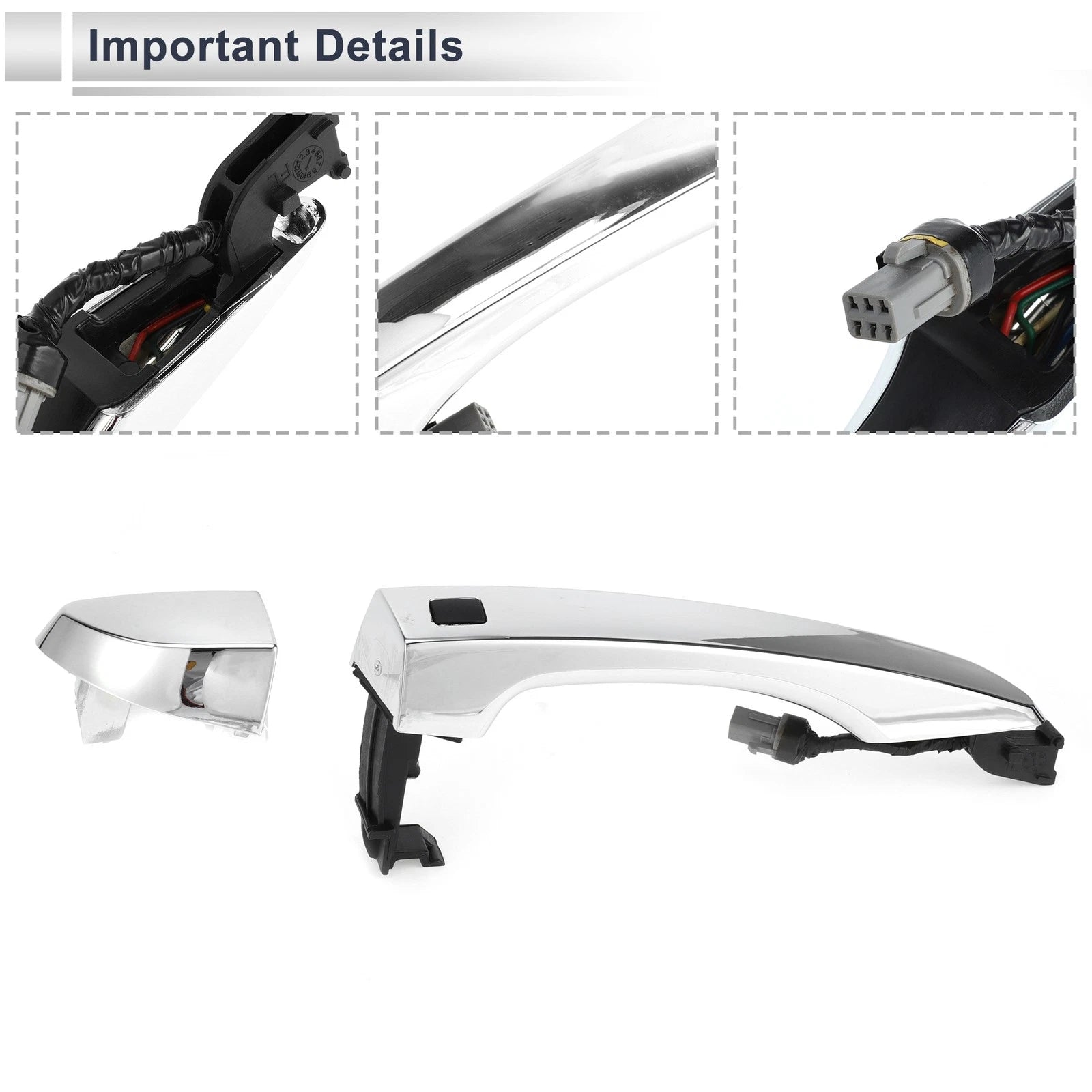 Front Right Door Handle for Hyundai Tucson (2016–2020) No. 82661D3710