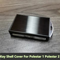 Key Fob Cover Shell Zinc Alloy - Silver Black Blue for Polestar 1 2 (2019–2021)