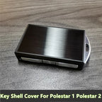 Key Fob Cover Shell Zinc Alloy - Silver Black Blue for Polestar 1 2 (2019–2021)