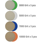 Anti-static Sandpaper Sanding Discs Set of 10 Hook & Loop 5"