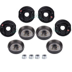 4Pcs Electric Brake Hub Drum Kit for 3500 lb Axle (5 On 4.5")