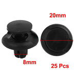 25 Pcs Push-Type Retainer Clips 91501-S04-003 for Honda Acura 