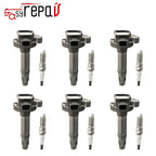 6PCS Ignition Coils + Spark Plugs for Ford Mustang Explorer (2011–2016)
