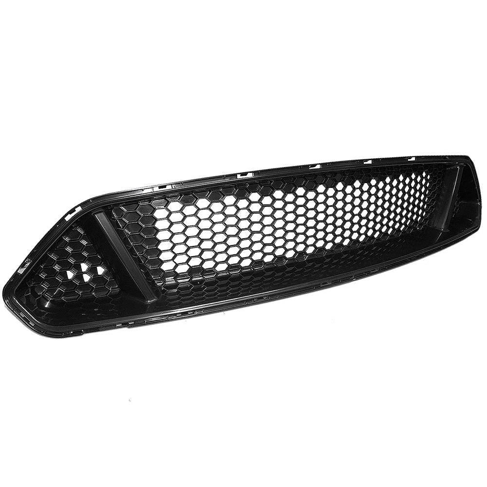 Front Upper Grille Mesh for Ford Mustang (2018–2021) Black Honeycomb ABS